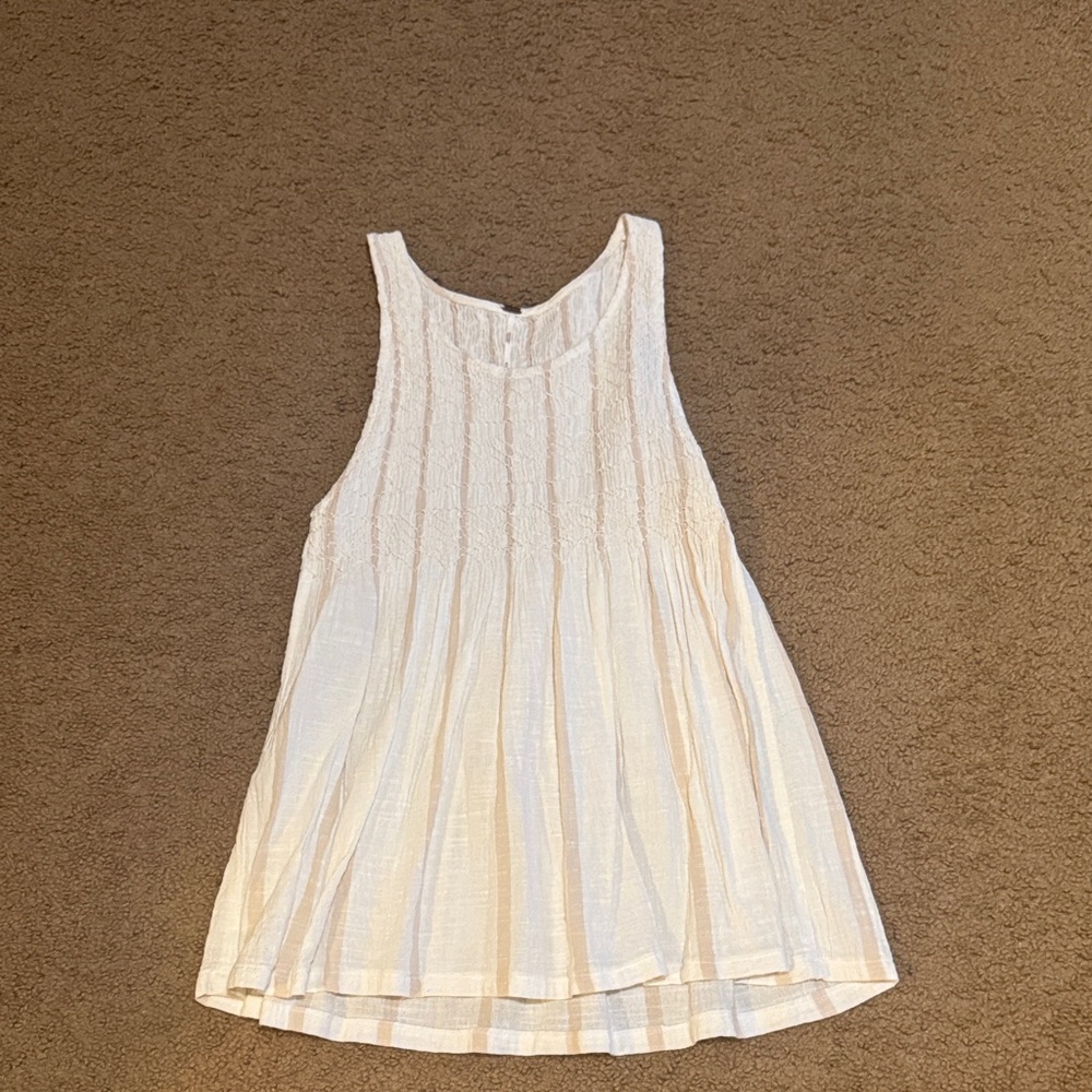 Sleeveless Cream Top
